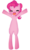 Size: 579x960 | Tagged: safe, artist:adelmlp, pinkie pie, earth pony, pony, g4, bipedal, female, happy, smiling, solo