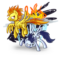 Size: 2389x2197 | Tagged: safe, artist:wolframclaws, soarin', spitfire, g4, female to male, firestorm, glide, rule 63, simple background, transparent background