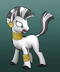 Size: 1473x1753 | Tagged: safe, artist:wolframclaws, zecora, zebra, g4, female, solo, stripeless, stripes, white