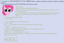 Size: 702x467 | Tagged: safe, pinkie pie, g4, /mlp/, 4chan, 4chan screencap, anon in equestria, feels, greentext, meta, rejection, rejection is magic, sad, text