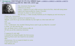 Size: 698x431 | Tagged: safe, princess cadance, g4, /mlp/, 4chan, 4chan screencap, anon in equestria, feels, greentext, rejection is magic, text