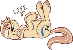 Size: 476x329 | Tagged: safe, artist:lulubell, oc, oc only, oc:lulubell, pony, unicorn, chubby, female, life, mare, simple background, solo, transparent background, unshorn fetlocks