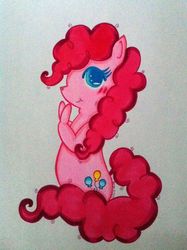 Size: 914x1222 | Tagged: safe, artist:airyu, pinkie pie, g4, female, solo, traditional art