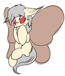 Size: 760x882 | Tagged: safe, artist:horseofpretense, oc, oc only, oc:moon dust, mothpony, original species, moth pony general, solo