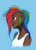 Size: 600x838 | Tagged: safe, artist:tychosexual, rainbow dash, human, g4, dark skin, female, humanized, solo, undercut