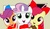 Size: 900x524 | Tagged: safe, artist:drpain, apple bloom, scootaloo, sweetie belle, g4, cutie mark crusaders, looking at you, street fighter, video game