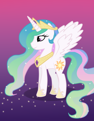 Size: 1159x1483 | Tagged: safe, artist:athene112, princess celestia, g4, female, midgetlestia, small, solo