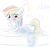 Size: 600x600 | Tagged: safe, artist:yajima, rainbow dash, goo pony, original species, g4, female, melting, pixiv, solo