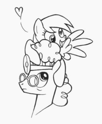 Size: 496x600 | Tagged: safe, artist:sovwi, derpy hooves, doctor muffin top, pegasus, pony, g4, female, lineart, mare, monochrome, muffin, that pony sure does love muffins