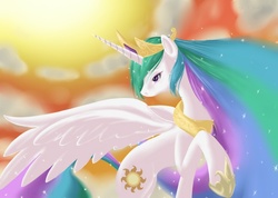 Size: 720x512 | Tagged: safe, artist:beefcrow, princess celestia, g4, female, solo