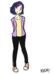 Size: 755x1057 | Tagged: safe, artist:kprovido, twilight sparkle, human, g4, clothes, converse, female, humanized, light skin, shoes, solo