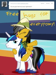 Size: 1280x1730 | Tagged: safe, artist:drumblastingquilava, daring do, shining armor, g4, ask, askdashanddo, tumblr