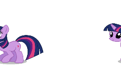 Size: 500x281 | Tagged: safe, artist:themightyshizam, twilight sparkle, pony, unicorn, g4, animated, bouncing, cute, dancing, endless, female, gif, infinity, loop, mare, perfect loop, silly, silly pony, simple background, smiling, solo, twiabetes, unicorn twilight, white background
