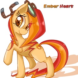 Size: 5000x5000 | Tagged: safe, artist:starlightspark, oc, oc only, absurd resolution, ember heart, goggles, solo