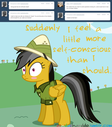 Size: 1280x1444 | Tagged: safe, artist:drumblastingquilava, daring do, g4, ask, askdashanddo, female, solo, tumblr