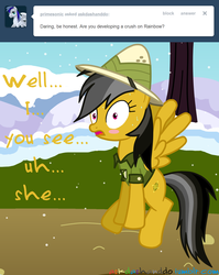 Size: 1280x1612 | Tagged: safe, artist:drumblastingquilava, daring do, g4, ask, askdashanddo, female, solo, tumblr