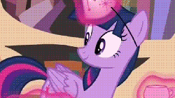 Size: 640x360 | Tagged: safe, screencap, twilight sparkle, alicorn, pony, daring don't, g4, season 4, animated, female, magic, mare, out of context, scrunchy face, solo, spit take, twilight sparkle (alicorn)