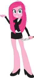 Size: 180x412 | Tagged: safe, artist:katze2012, pinkie pie, equestria girls, g4, female, knife, pinkamena diane pie, solo