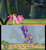 Size: 638x696 | Tagged: safe, pinkie pie, earth pony, human, pony, daring don't, g4, comparison, disney, female, kronk, mare, paint, paintbrush, the emperor's new groove, yzma