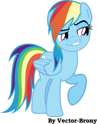 Size: 3207x4114 | Tagged: safe, artist:vector-brony, rainbow dash, daring don't, g4, female, meme, simple background, smugdash, solo, transparent background, vector