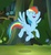 Size: 447x483 | Tagged: safe, screencap, rainbow dash, daring don't, g4, cute, dashabetes, female, flying, happy, solo