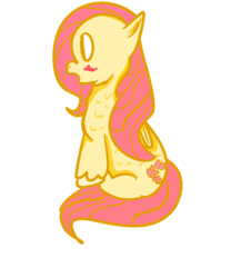 Size: 500x577 | Tagged: safe, artist:sadyuri, fluttershy, g4, female, solo