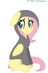 Size: 640x960 | Tagged: safe, artist:rainbow-flash, fluttershy, g4, clothes, cute, female, hoodie, solo