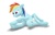 Size: 2952x1889 | Tagged: safe, artist:theandymac, rainbow dash, g4, exercise, female, solo