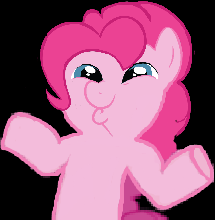 Size: 215x220 | Tagged: safe, pinkie pie, g4, dashface, exploitable meme, female, meme, memeception, shrug, shrugpony, solo