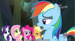 Size: 640x354 | Tagged: safe, screencap, rainbow dash, daring don't, g4, meme, youtube caption