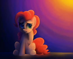 Size: 1016x823 | Tagged: safe, artist:saber-panda, pinkie pie, g4, female, lineless, painting, solo