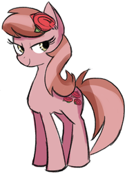 Size: 528x719 | Tagged: safe, artist:herny, lily, lily valley, roseluck, g4, female, fusion, rose, rose valley, solo