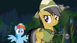 Size: 1280x720 | Tagged: safe, screencap, daring do, rainbow dash, daring don't, g4, out of context, wingboner