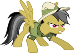 Size: 5910x4280 | Tagged: safe, artist:90sigma, daring do, pegasus, pony, daring don't, g4, absurd resolution, female, mare, simple background, solo, transparent background, vector