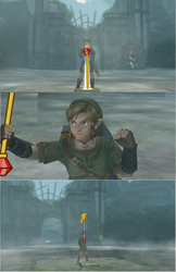 Size: 854x1315 | Tagged: safe, exploitable meme, link, meme, midna, the legend of zelda, the legend of zelda: twilight princess, twilight scepter, twilight scepter meme