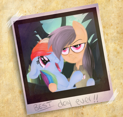 Size: 1332x1269 | Tagged: safe, artist:8-blit-poni, daring do, rainbow dash, pony, daring don't, g4, dashface, photo