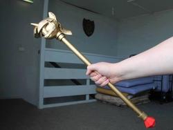 Size: 628x472 | Tagged: safe, defictionalization, irl, meme, model, photo, prop, sculpture, twilight scepter