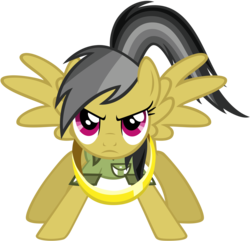 Size: 3000x2895 | Tagged: safe, artist:scourge707, daring do, pegasus, pony, daring don't, g4, action pose, female, mare, rings of scorchero, simple background, solo, spread wings, transparent background, vector, wings