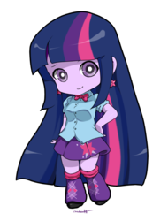 Size: 928x1220 | Tagged: safe, artist:choco-cocco, twilight sparkle, equestria girls, g4, clothes, female, skirt, solo