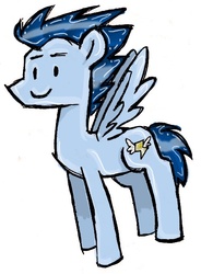 Size: 497x676 | Tagged: safe, artist:faolaneternal, soarin', g4, male, solo