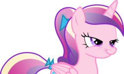 Size: 1024x618 | Tagged: artist needed, source needed, safe, princess cadance, g4, bedroom eyes, female, nose wrinkle, scrunchy face, simple background, solo, transparent background, vector