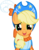 Size: 6189x7863 | Tagged: safe, artist:kapicator, applejack, earth pony, pony, g4, magical mystery cure, my little pony: friendship is magic, absurd resolution, clothes, coronation dress, coronation hat, crying, crying on the outside, dress, female, open mouth, simple background, solo, tears of joy, transparent background, vector