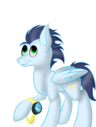 Size: 768x1024 | Tagged: safe, artist:rockystar11, soarin', pegasus, pony, g4, goggles, male, simple background, solo, stallion, transparent background