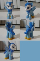 Size: 800x1200 | Tagged: safe, artist:chibisilverwings, pegasus, piplup, pony, brushable, customized toy, irl, photo, pokémon, ponified, toy