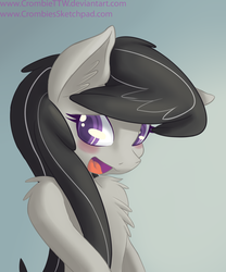 Size: 1228x1479 | Tagged: safe, artist:crombiettw, octavia melody, earth pony, pony, g4, chest fluff, female, get, index get, solo
