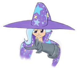 Size: 948x843 | Tagged: safe, artist:animefreak40k, trixie, human, g4, clothes, female, hat, humanized, simple background, solo, transparent background, trixie's hat