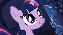 Size: 1280x720 | Tagged: safe, screencap, twilight sparkle, pony, unicorn, friendship is magic, g4, angry, bust, castle of the royal pony sisters, close-up, female, frown, glare, nose wrinkle, portrait, scrunchy face, solo, unicorn twilight
