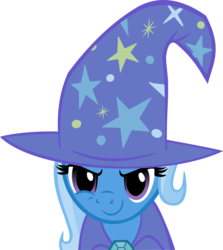 Size: 5003x5615 | Tagged: safe, artist:triox404, trixie, pony, boast busters, g4, absurd resolution, clothes, female, hat, simple background, smiling, smirk, transparent background, trixie's hat