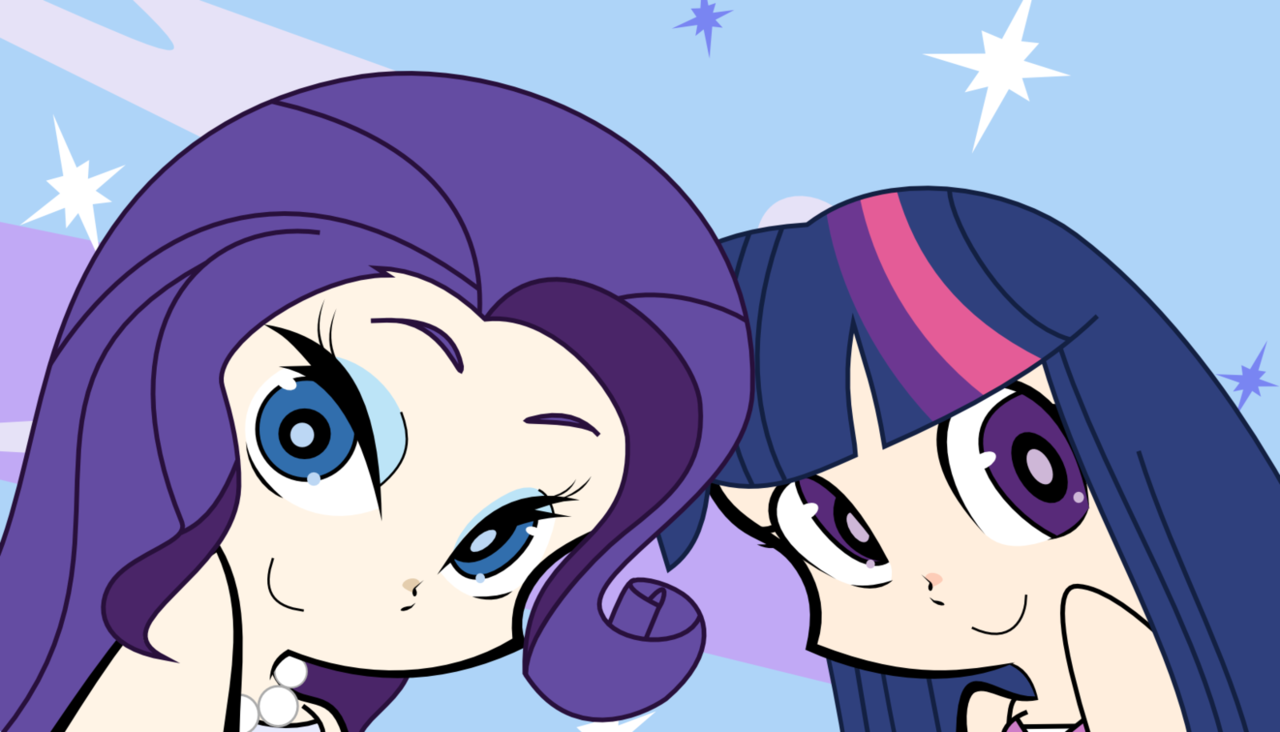 safe, artist:bubblestormx, <b>rarity</b>, <b>twilight</b> sparkle, human, g4, crossover, ...