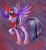 Size: 1000x1078 | Tagged: safe, artist:dany-the-hell-fox, twilight sparkle, alicorn, pony, g4, alicorn amulet, corrupted, corrupted twilight sparkle, dark magic, female, mare, solo, sombra eyes, twilight sparkle (alicorn)